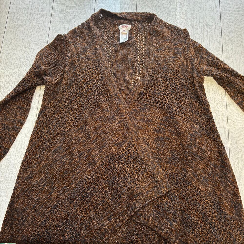 Mossimo Loose Fit Open Front Crocheted Cardigan Size XS - Picture 10 of 11